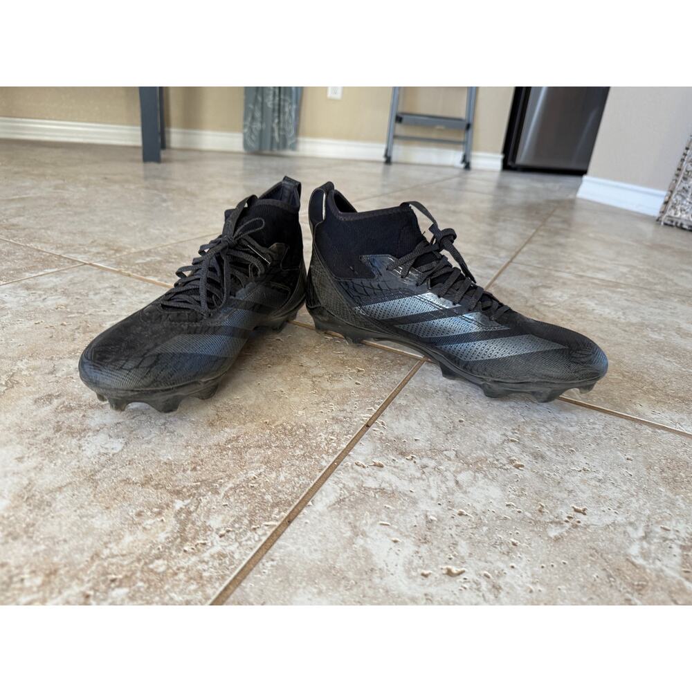 Mend Adidas black football cleats — men’s size 12